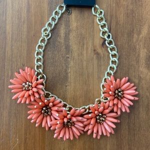 Flower statement necklace